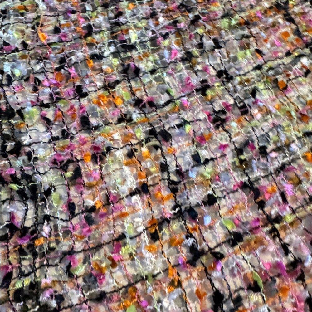 Pink Brown Green Fancy Ribbon Scarf Confetti Classic Accessory Multi colored - Picture 14 of 15